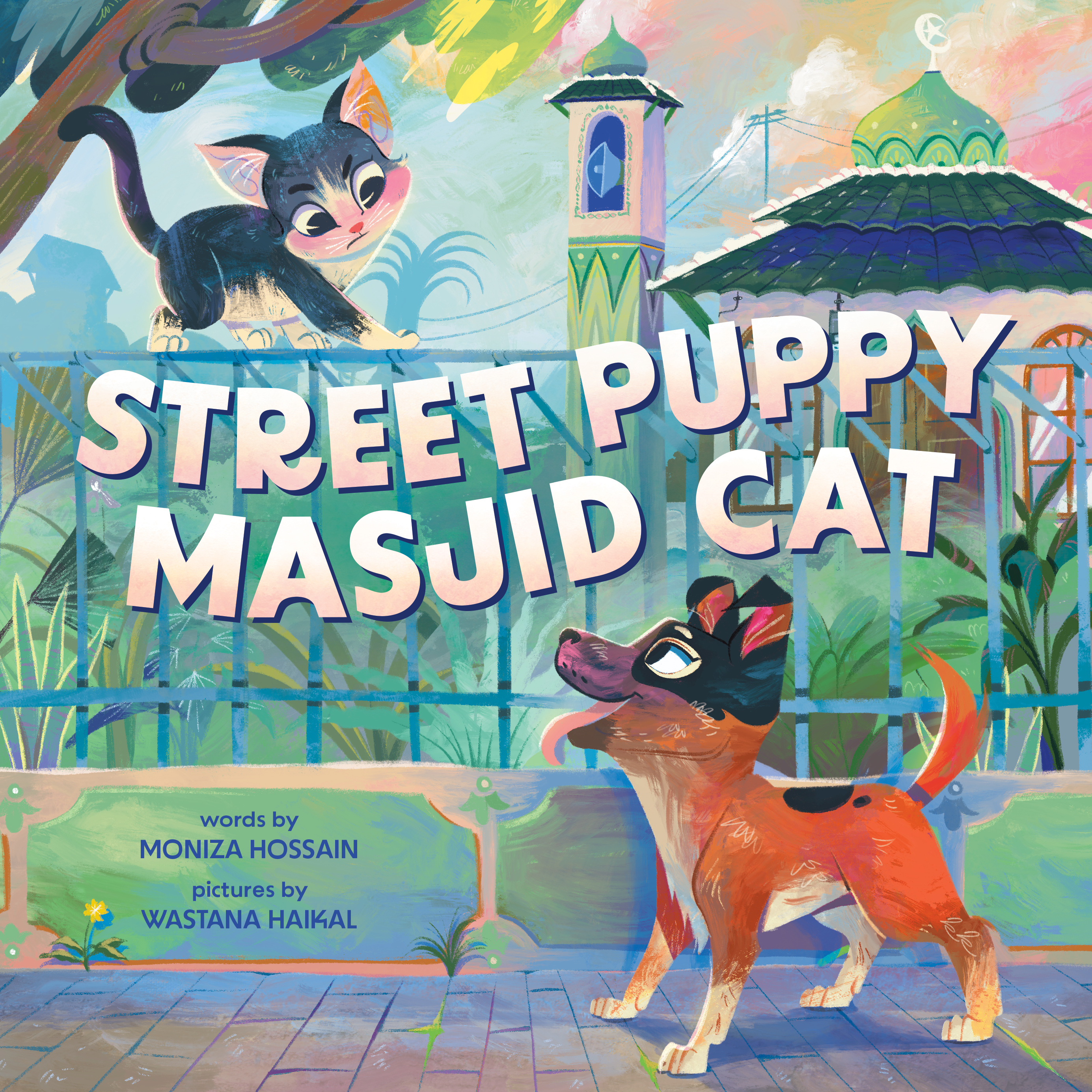 Street Puppy Masjid Cat